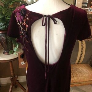 Carole Little Odyssey Velvet Maxi Dress (NWT)